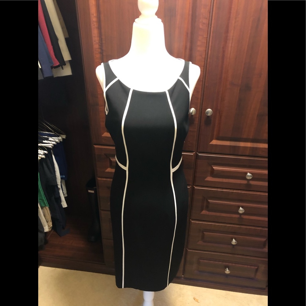 Black sleeveless WHBM dress